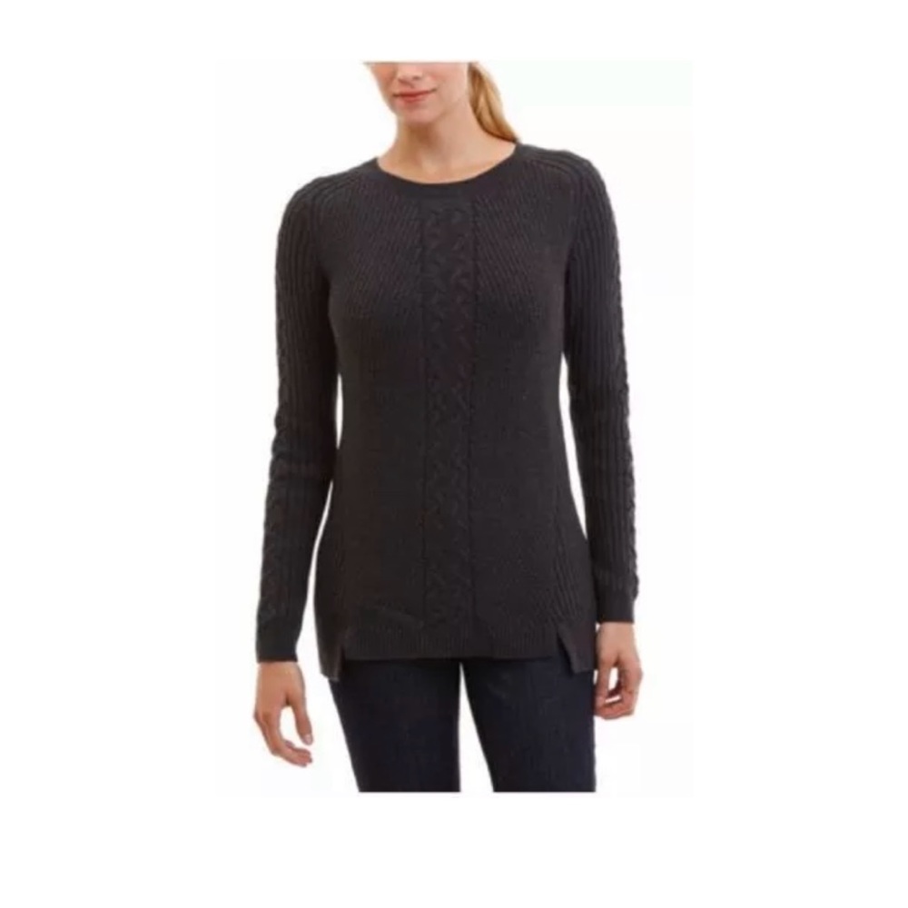 Nautica Crew Neck Cable Knit Sweater